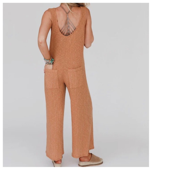 24 Boho Chic Wide Leg Jumpsuit - Picture 2 of 4